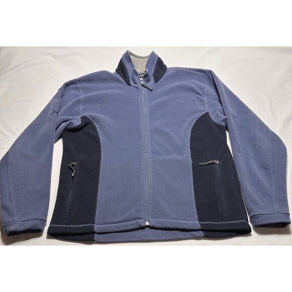 Helly Hansen Jacket Mens Large Blue Fleece Sweatshirt Full Zip Outdoors *READ** - Picture 1 of 12